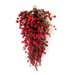 Red Berry Festive Tear Drop 66cm
