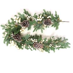150cm Cream Berry & Pinecone Wreath