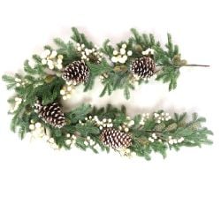 150cm Cream Berry & Pinecone Wreath