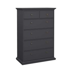 Monacco 6 Drawer Chest Grey