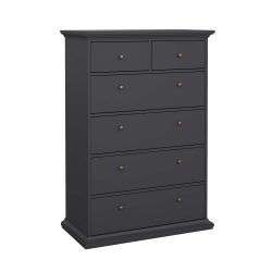Monacco 6 Drawer Chest Grey