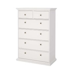 Monacco 6 Drawer Chest White