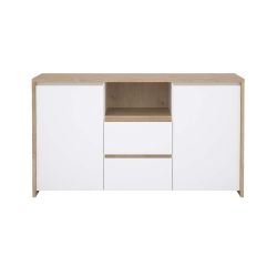 White High Gloss Oak Living Unit