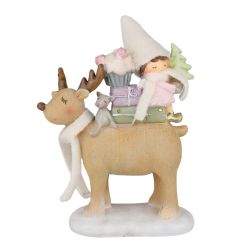 Girl on Moose 18cm