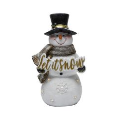 Snowman Let It Snow Sign 38cm
