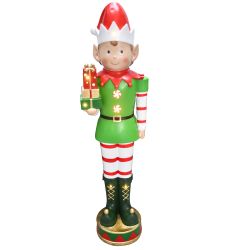 Elf Holding Gift Boxes 87cm