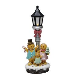 Gingerbread Family With Lantern 33cm