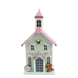 Church Led 26cm Green & Pink