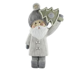 Santa With Led Tree 27cm