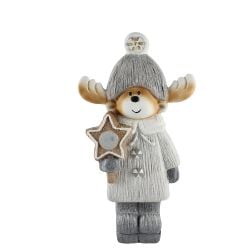 Reindeer With Led Star 47cm