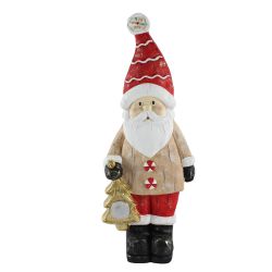 Santa With Led Tree 51cm