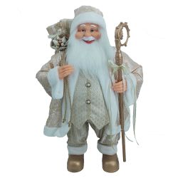 Standing Santa 80Cm Gold