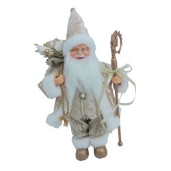 Standing Santa 30Cm Gold