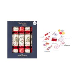 Christmas Robin & Wreath Family Crackers 10 Pack
