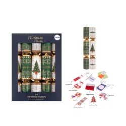Christmas Tree & Wreath Crackers 10 Pack