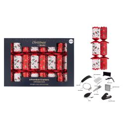 Christmas Red Robin crackers 8 Pack
