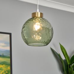 Dimpled Glass Easy Fit Green