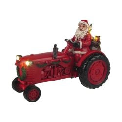 Santa With Tree And Train 18cm