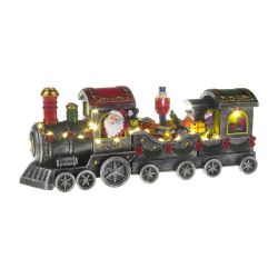 Christmas Train With Moving Nutcracker 40cm  