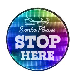Coralite Santa Stop Here Sign 45cm