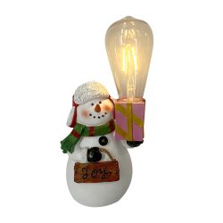 Christmas Resin snowman solar Light