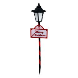 Christmas lamp Post solar light - Black