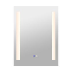 Rectangular shape LED frontlit mirror 60x80cm