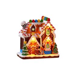 Gingerbread House LED 18cm x 19cm 