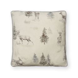 Stag Scene Cushion Cream