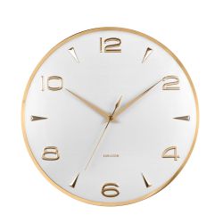 Wall clock Sienna Glow white