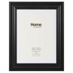 Black Scooped Wide Frame A4