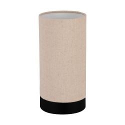 EGLO Feniglia Natural Linen Cylindrical Table Lamp