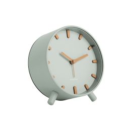 Alarm clock Grace metal grayed jade