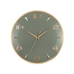 Wall clock Sienna Glow jungle green
