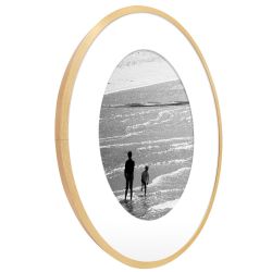 Metal Round Mirror 100x100x2.8cm Gold
