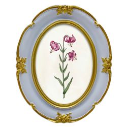 Oval Petal Photo Frame 5x7 Purple