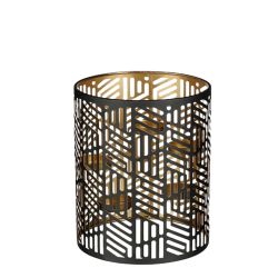 Tealight Holder Black 24cm