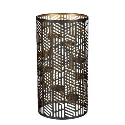 Tealight Holder Black 38cm