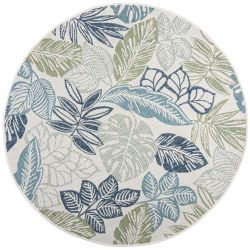 Bella Leaf Outdoor Blue Green 160X160