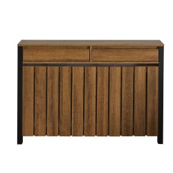 Margo Medium Radiator Cover with 2 Drawers Dark Wood FSC