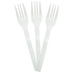 Reusable Forks White 10 Pack