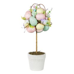 Topiary with Multi-Eggs & Pot