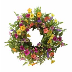 Spring/Summer Wreath Purple and Yellow