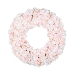 Hydrangea Wreath Pink 70cm