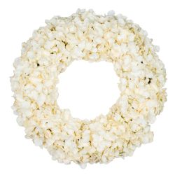 Hydrangea Wreath Ivory 70cm
