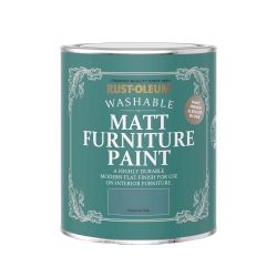 Rust-Oleum Matt Furniture Paint Peacock Suit 750ml