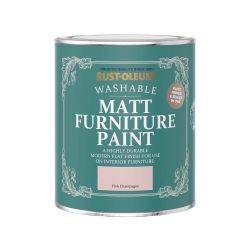 Rust-Oleum Matt Furniture Paint Pink Chanpagne 750ml