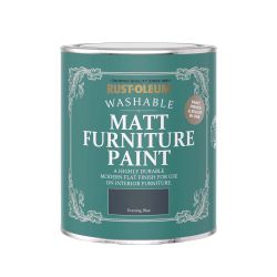 Rust-Oleum Matt Furniture Paint Evening Blue 750ml