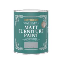 Rust-Oleum Matt Furniture Paint Mineral Grey 750ml