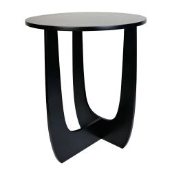 Abstract Black Side Table